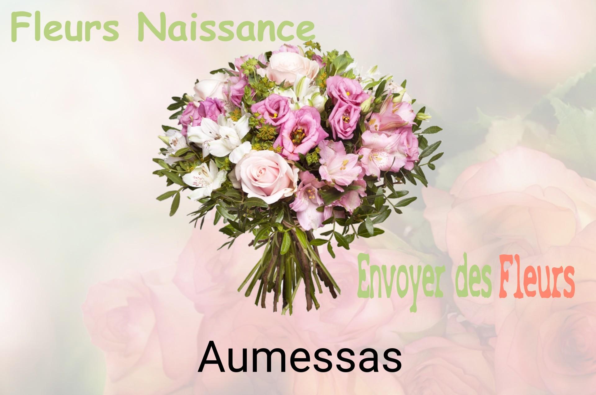 Bouquet de fleurs de naissance livré à Aumessas